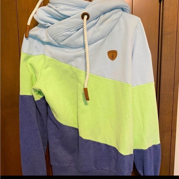Other - Colorblock Hoodie with Rope Detail